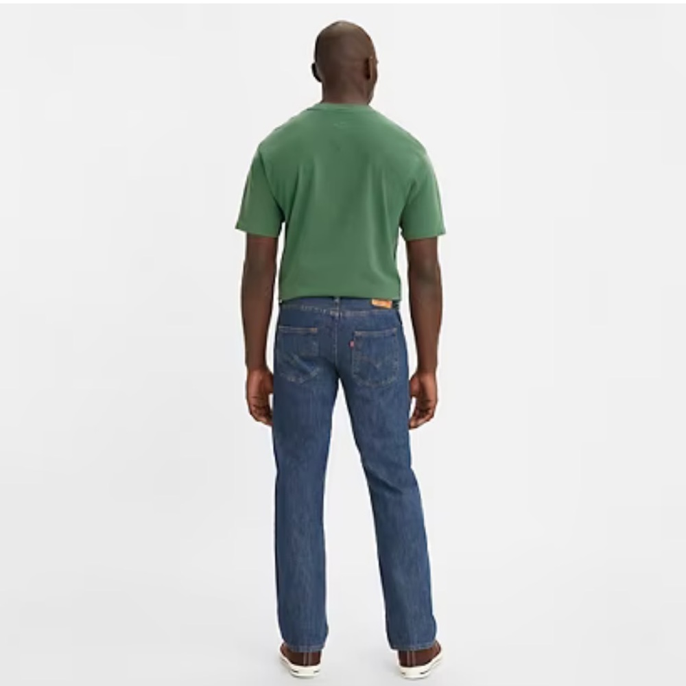 Men’s Original Fit Button Fly 501 Jeans - Levi’s Washed Blue Size 36x30 - Picture 3 of 9